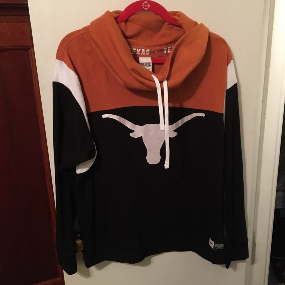 Lg Pink Victoria Secret Texas longhorn sweater
